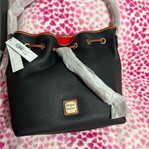 Dooney & Bourke Black and Red Shoulder Bag